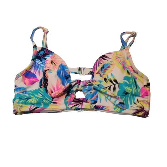 No Boundaries Floral Bikini Top Large - Picture 1 of 7